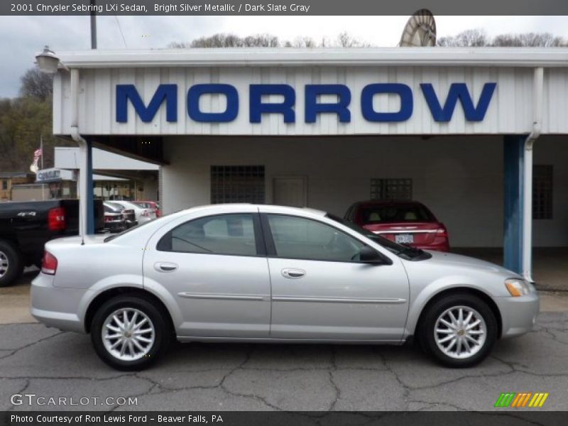 Bright Silver Metallic / Dark Slate Gray 2001 Chrysler Sebring LXi Sedan