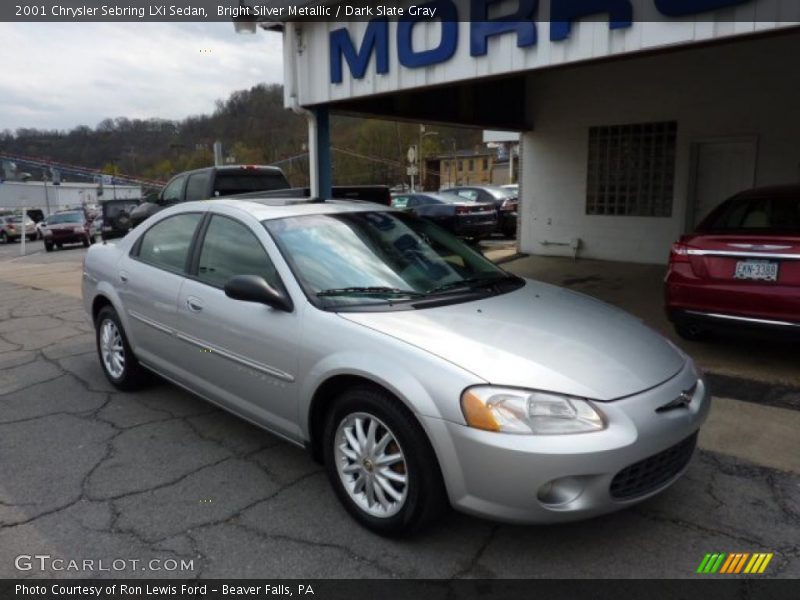 Bright Silver Metallic / Dark Slate Gray 2001 Chrysler Sebring LXi Sedan