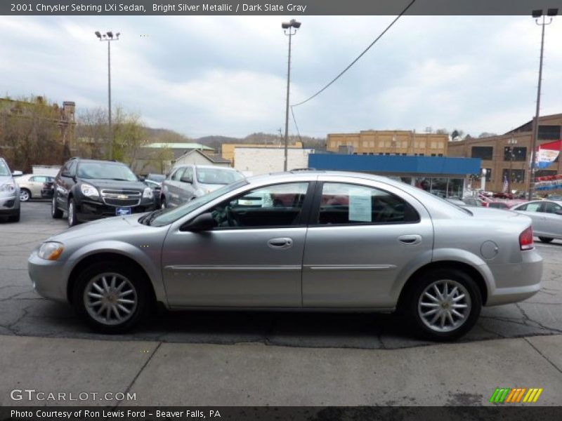Bright Silver Metallic / Dark Slate Gray 2001 Chrysler Sebring LXi Sedan