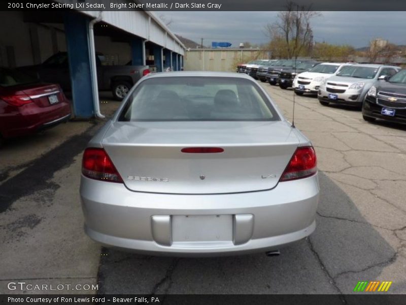 Bright Silver Metallic / Dark Slate Gray 2001 Chrysler Sebring LXi Sedan