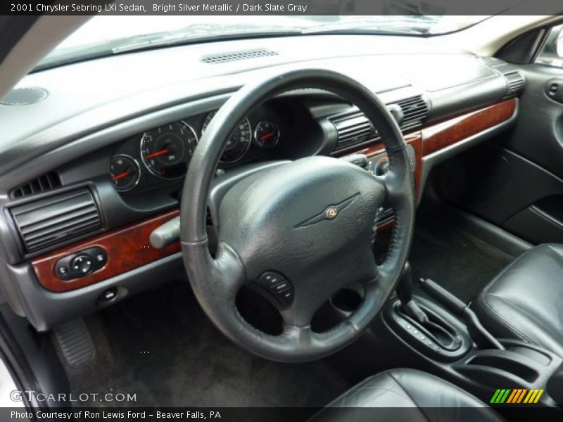 Bright Silver Metallic / Dark Slate Gray 2001 Chrysler Sebring LXi Sedan