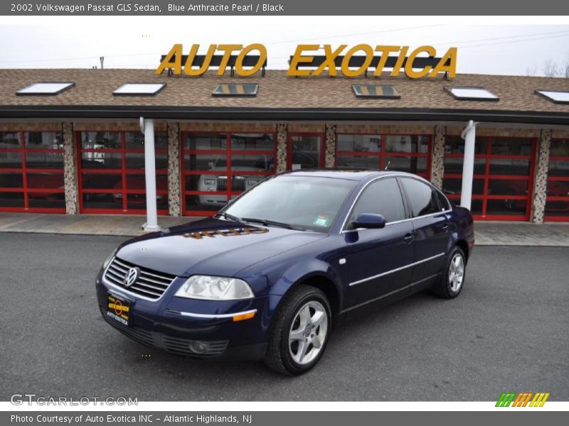 Blue Anthracite Pearl / Black 2002 Volkswagen Passat GLS Sedan