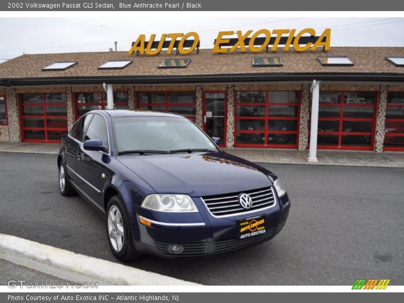 Blue Anthracite Pearl / Black 2002 Volkswagen Passat GLS Sedan