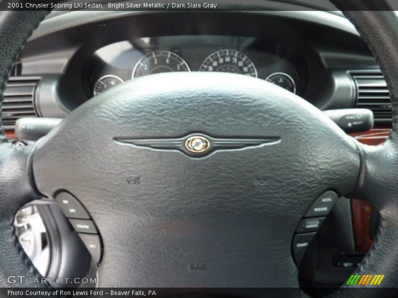 Bright Silver Metallic / Dark Slate Gray 2001 Chrysler Sebring LXi Sedan