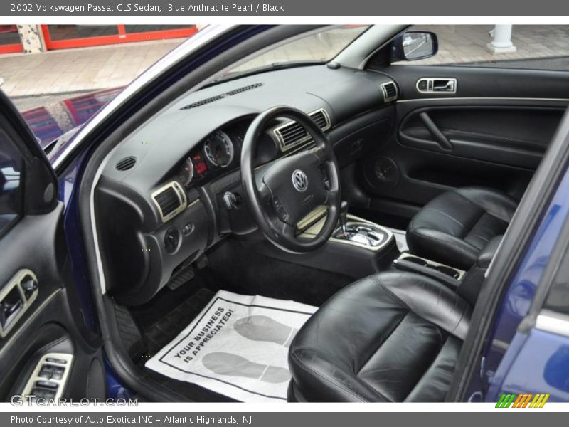 Blue Anthracite Pearl / Black 2002 Volkswagen Passat GLS Sedan