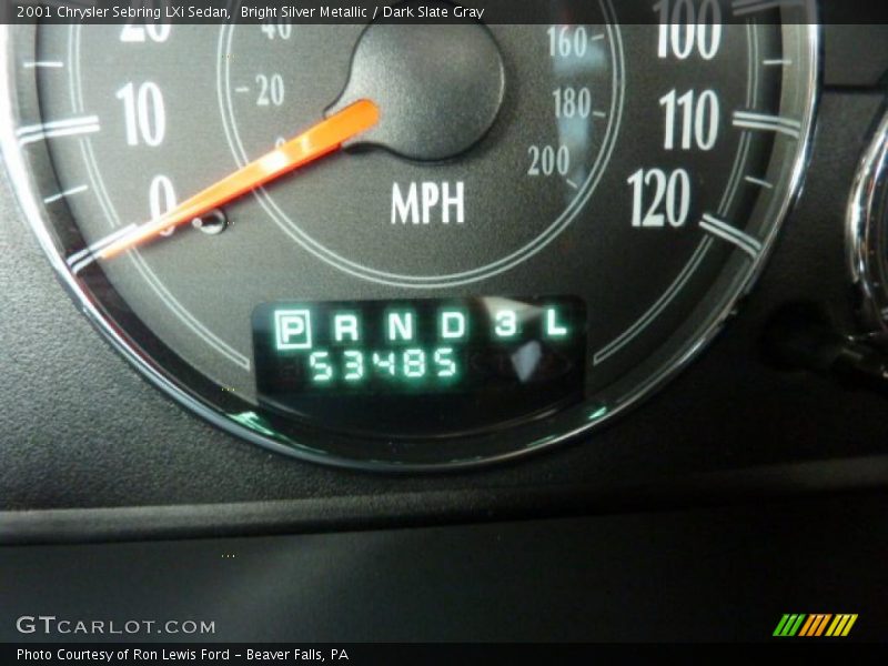 Bright Silver Metallic / Dark Slate Gray 2001 Chrysler Sebring LXi Sedan
