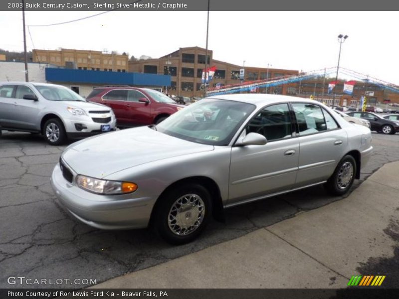 Sterling Silver Metallic / Graphite 2003 Buick Century Custom
