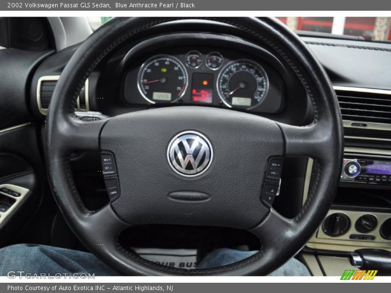 Blue Anthracite Pearl / Black 2002 Volkswagen Passat GLS Sedan