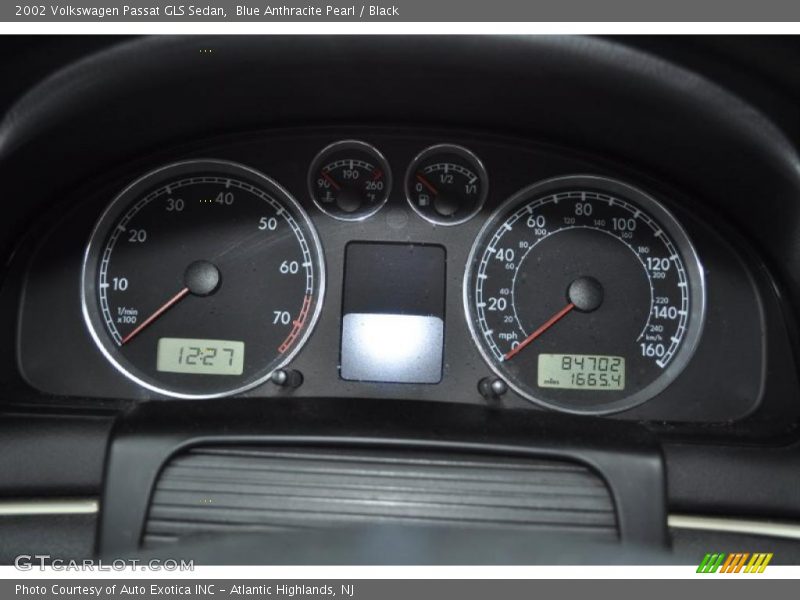 Blue Anthracite Pearl / Black 2002 Volkswagen Passat GLS Sedan