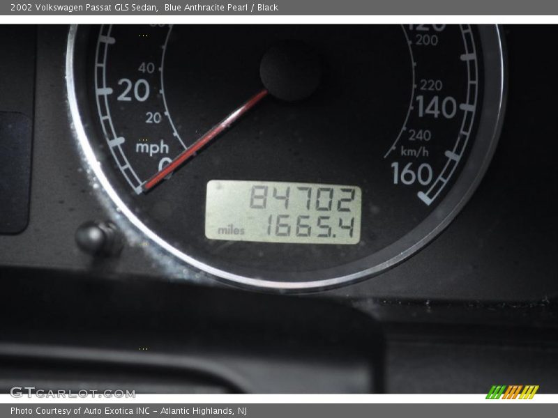 Blue Anthracite Pearl / Black 2002 Volkswagen Passat GLS Sedan