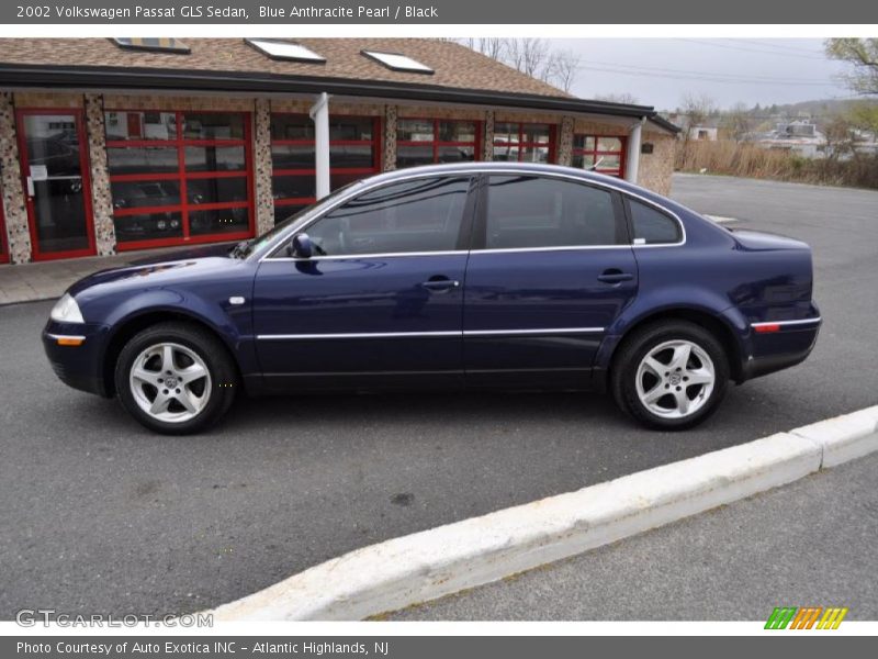 Blue Anthracite Pearl / Black 2002 Volkswagen Passat GLS Sedan