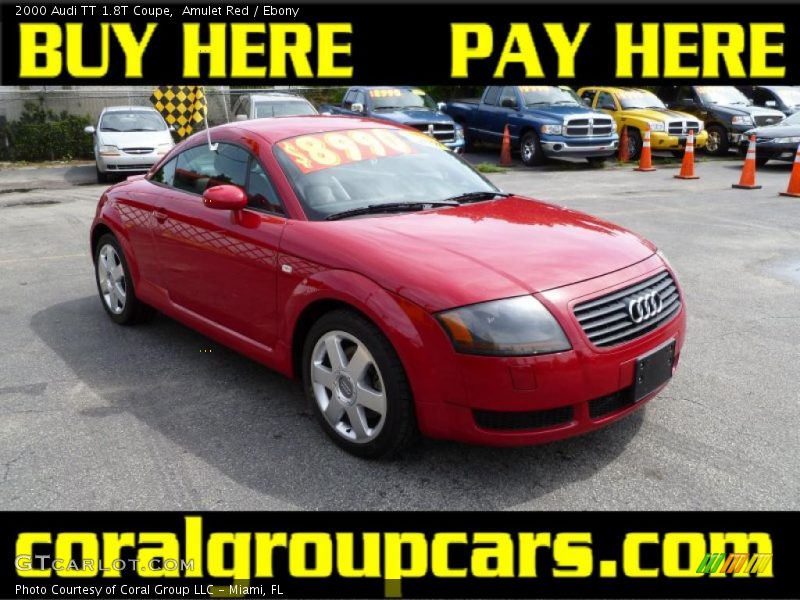 Amulet Red / Ebony 2000 Audi TT 1.8T Coupe