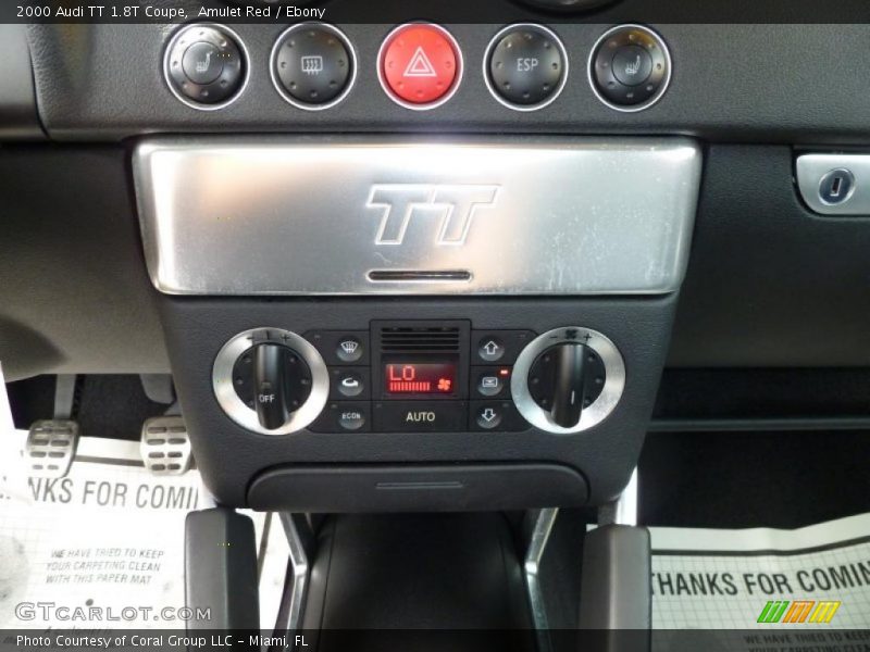 Controls of 2000 TT 1.8T Coupe