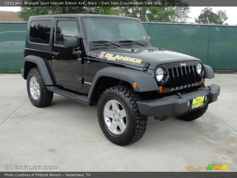 Black / Dark Slate Gray/Medium Slate Gray 2010 Jeep Wrangler Sport Islander Edition 4x4