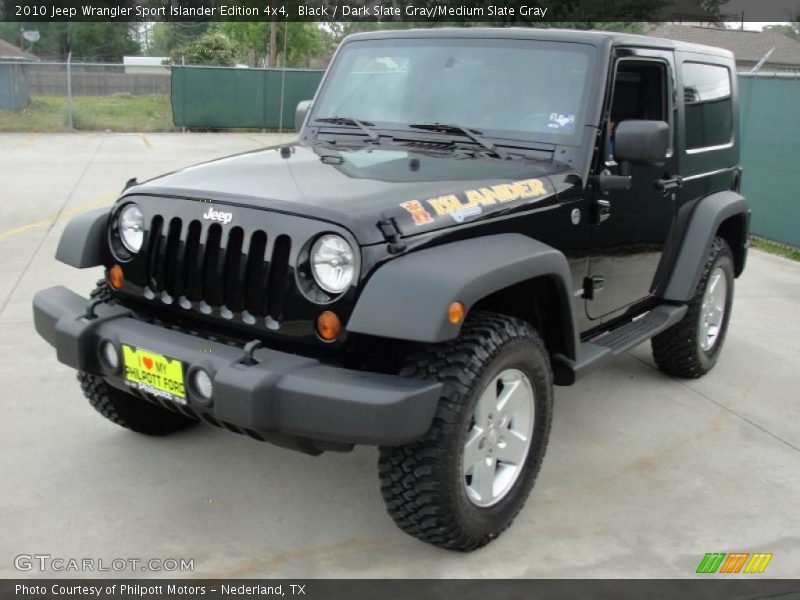 Black / Dark Slate Gray/Medium Slate Gray 2010 Jeep Wrangler Sport Islander Edition 4x4