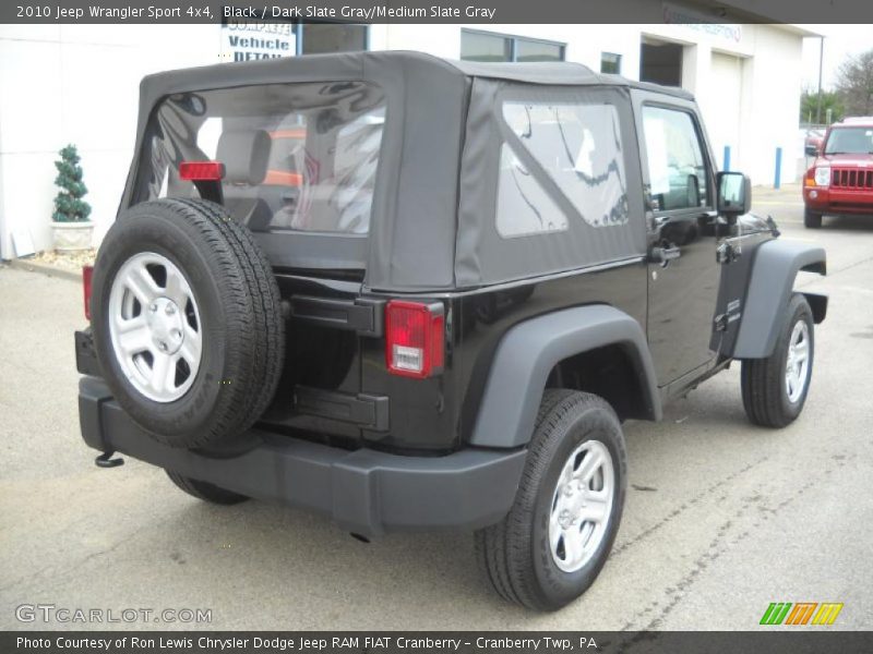 Black / Dark Slate Gray/Medium Slate Gray 2010 Jeep Wrangler Sport 4x4