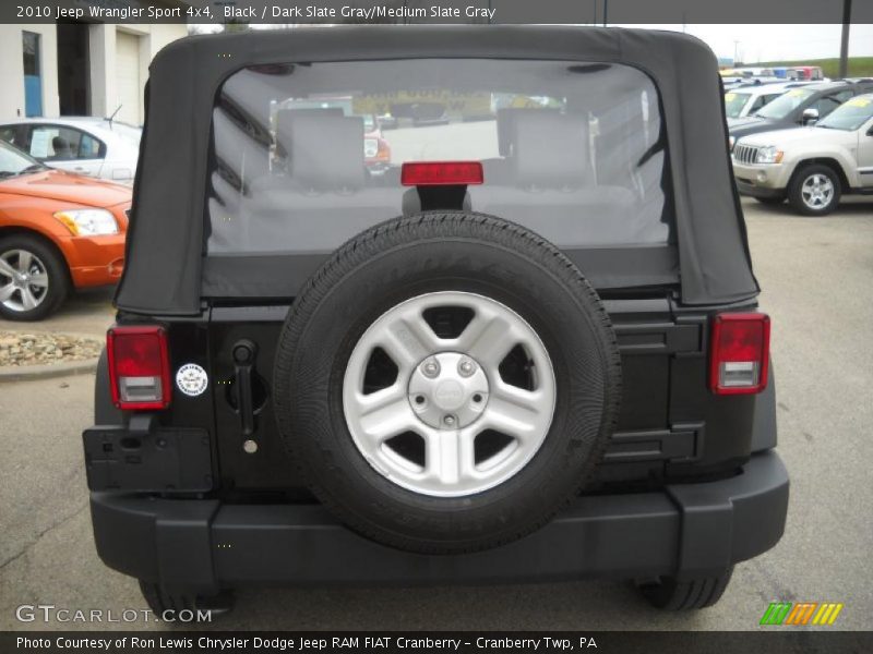 Black / Dark Slate Gray/Medium Slate Gray 2010 Jeep Wrangler Sport 4x4