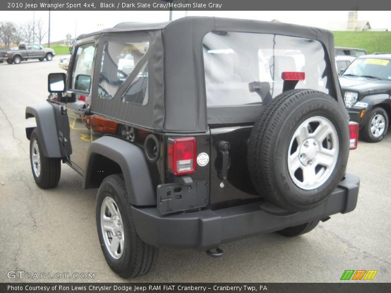 Black / Dark Slate Gray/Medium Slate Gray 2010 Jeep Wrangler Sport 4x4