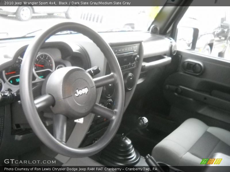 Black / Dark Slate Gray/Medium Slate Gray 2010 Jeep Wrangler Sport 4x4