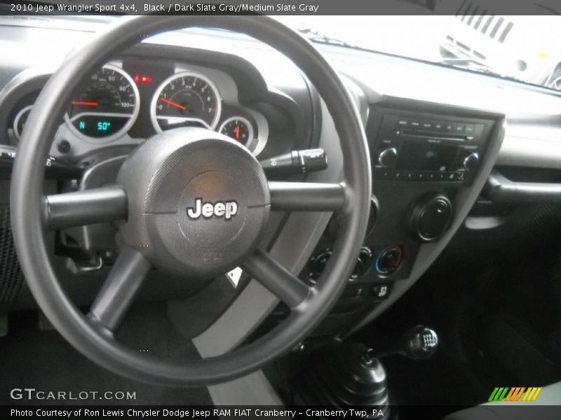 Black / Dark Slate Gray/Medium Slate Gray 2010 Jeep Wrangler Sport 4x4