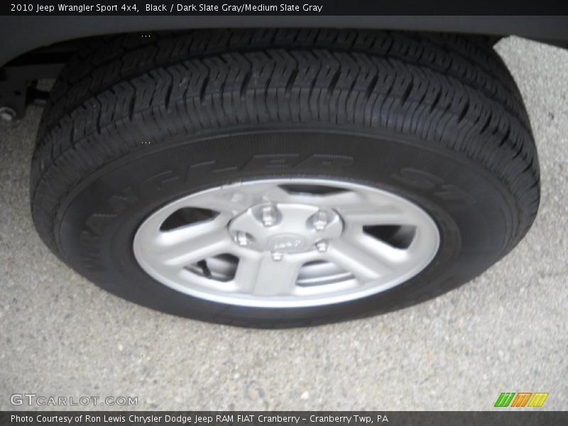 Black / Dark Slate Gray/Medium Slate Gray 2010 Jeep Wrangler Sport 4x4