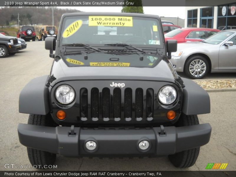 Black / Dark Slate Gray/Medium Slate Gray 2010 Jeep Wrangler Sport 4x4