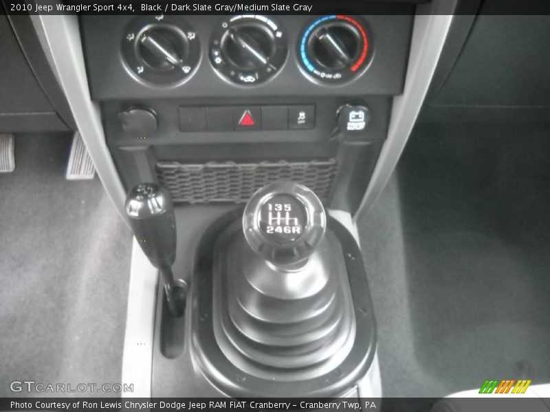 Black / Dark Slate Gray/Medium Slate Gray 2010 Jeep Wrangler Sport 4x4