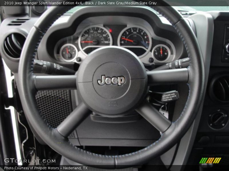 Black / Dark Slate Gray/Medium Slate Gray 2010 Jeep Wrangler Sport Islander Edition 4x4