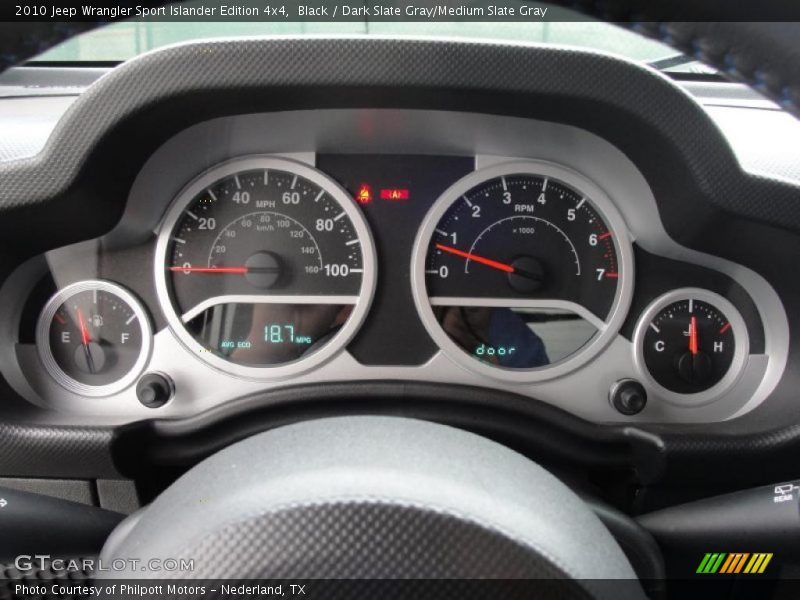  2010 Wrangler Sport Islander Edition 4x4 Sport Islander Edition 4x4 Gauges