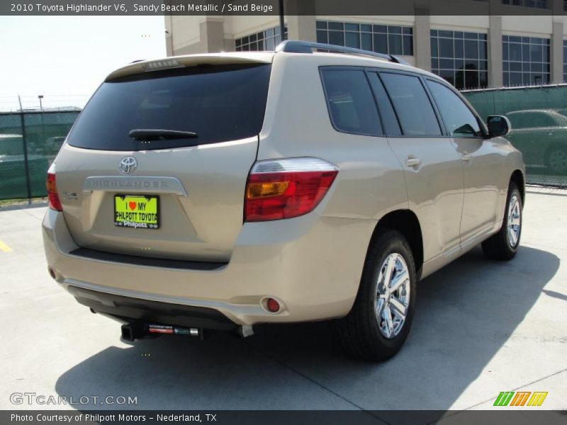 Sandy Beach Metallic / Sand Beige 2010 Toyota Highlander V6