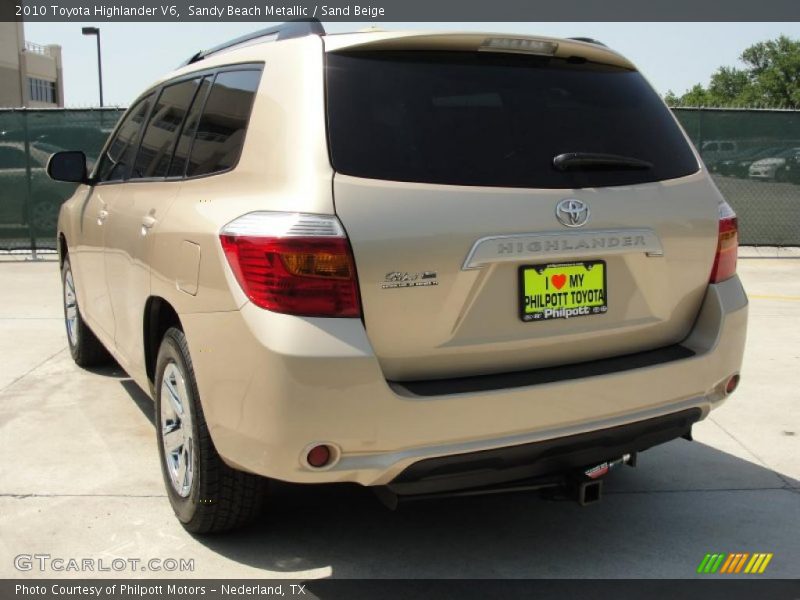 Sandy Beach Metallic / Sand Beige 2010 Toyota Highlander V6