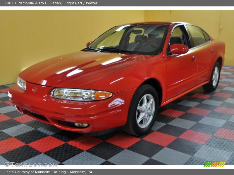 Bright Red / Pewter 2001 Oldsmobile Alero GL Sedan