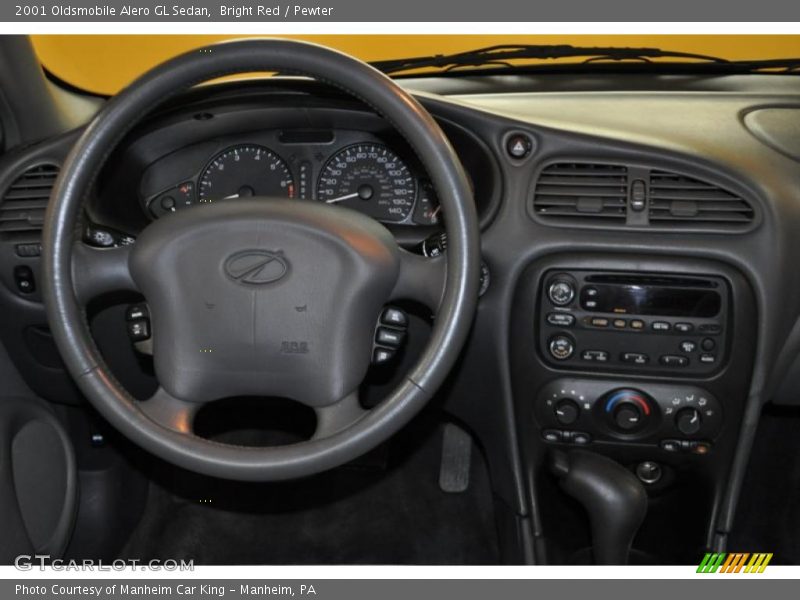 Bright Red / Pewter 2001 Oldsmobile Alero GL Sedan