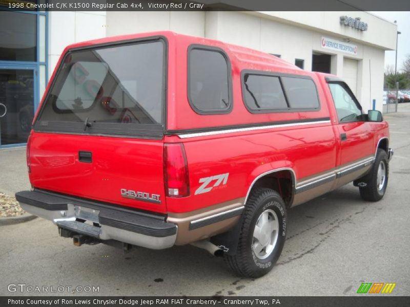 Victory Red / Gray 1998 Chevrolet C/K K1500 Regular Cab 4x4