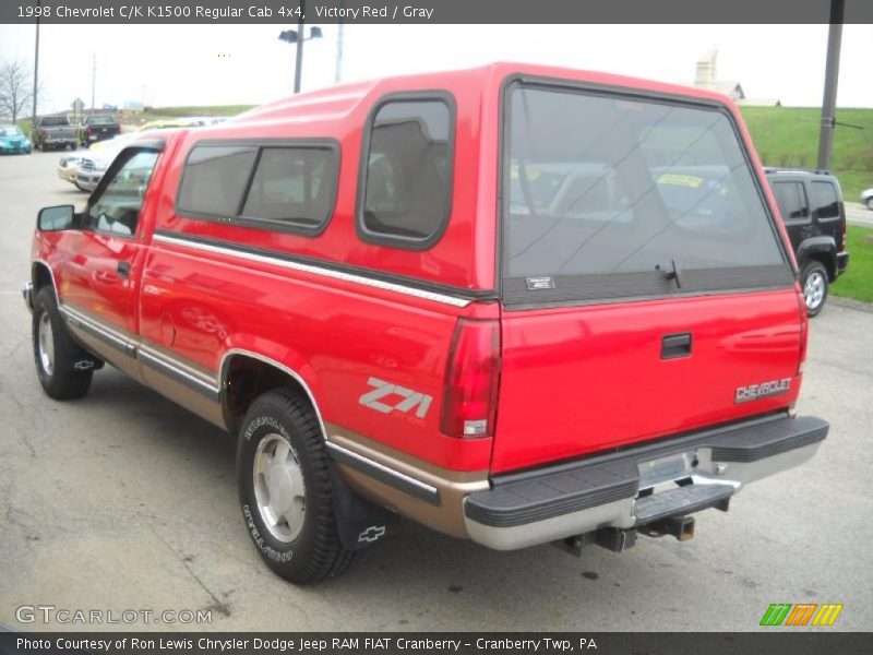 Victory Red / Gray 1998 Chevrolet C/K K1500 Regular Cab 4x4