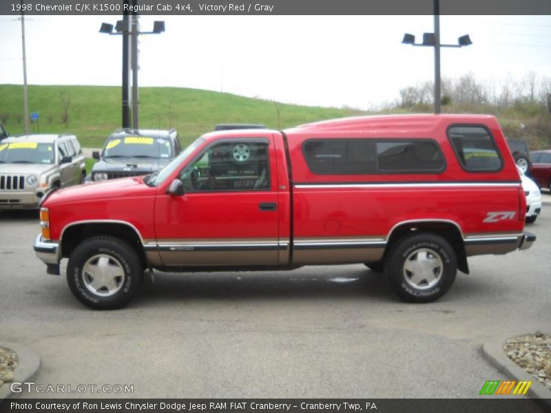 Victory Red / Gray 1998 Chevrolet C/K K1500 Regular Cab 4x4
