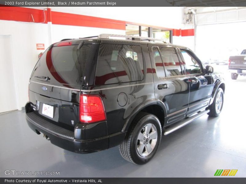 Black / Medium Parchment Beige 2003 Ford Explorer Limited