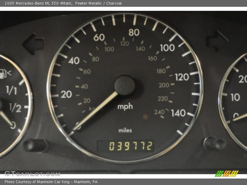 Pewter Metallic / Charcoal 2005 Mercedes-Benz ML 350 4Matic