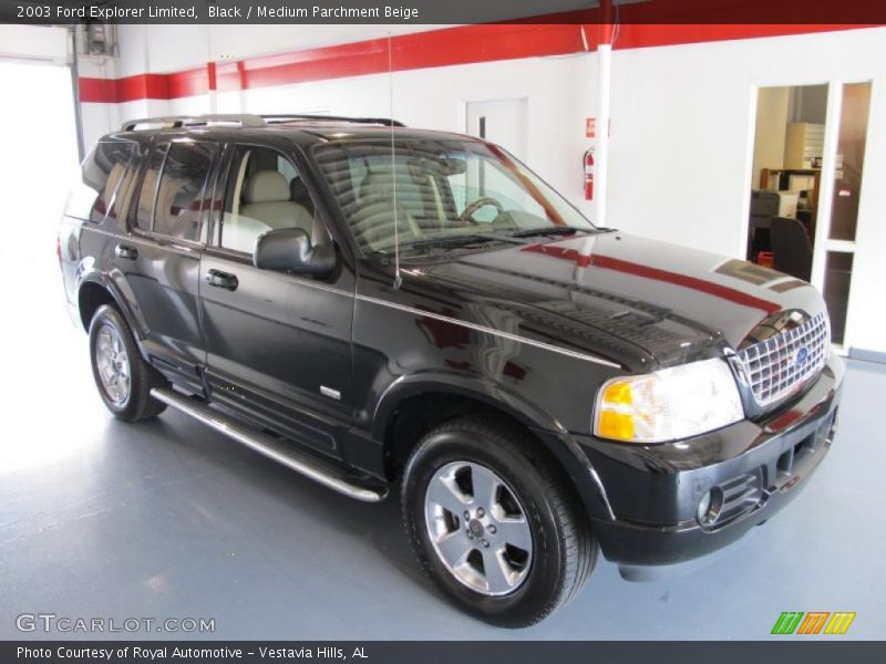 Black / Medium Parchment Beige 2003 Ford Explorer Limited