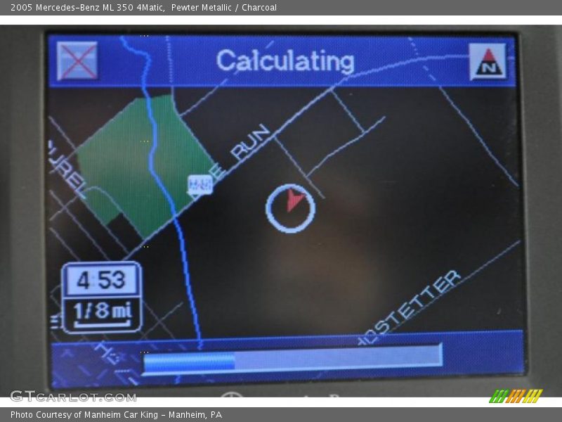 Pewter Metallic / Charcoal 2005 Mercedes-Benz ML 350 4Matic