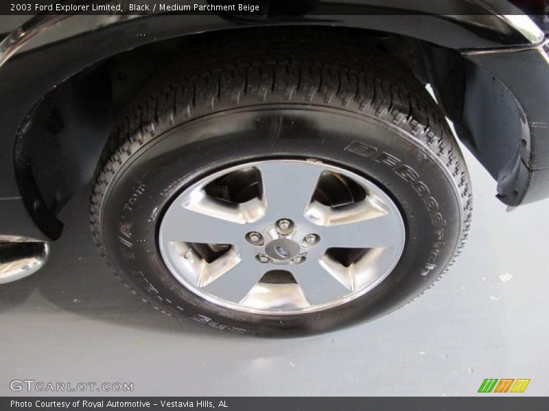 Black / Medium Parchment Beige 2003 Ford Explorer Limited