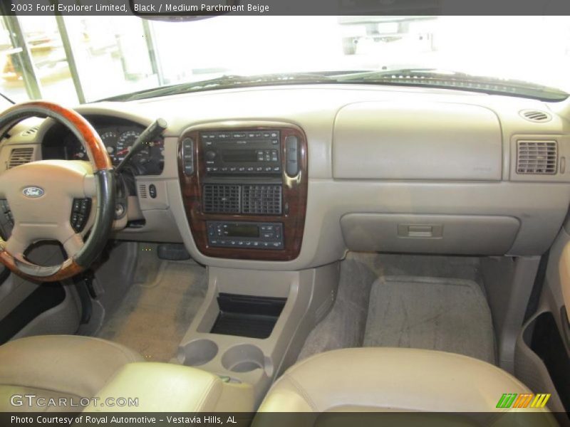Black / Medium Parchment Beige 2003 Ford Explorer Limited