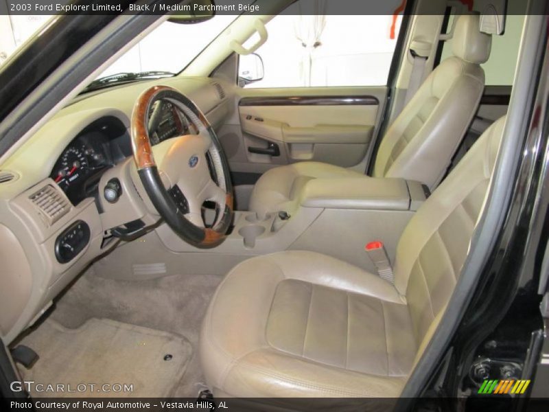 Black / Medium Parchment Beige 2003 Ford Explorer Limited