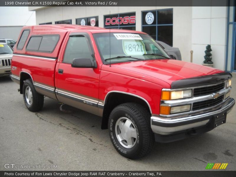 Victory Red / Gray 1998 Chevrolet C/K K1500 Regular Cab 4x4