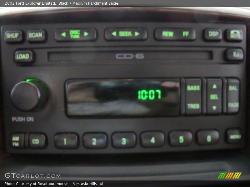 Black / Medium Parchment Beige 2003 Ford Explorer Limited