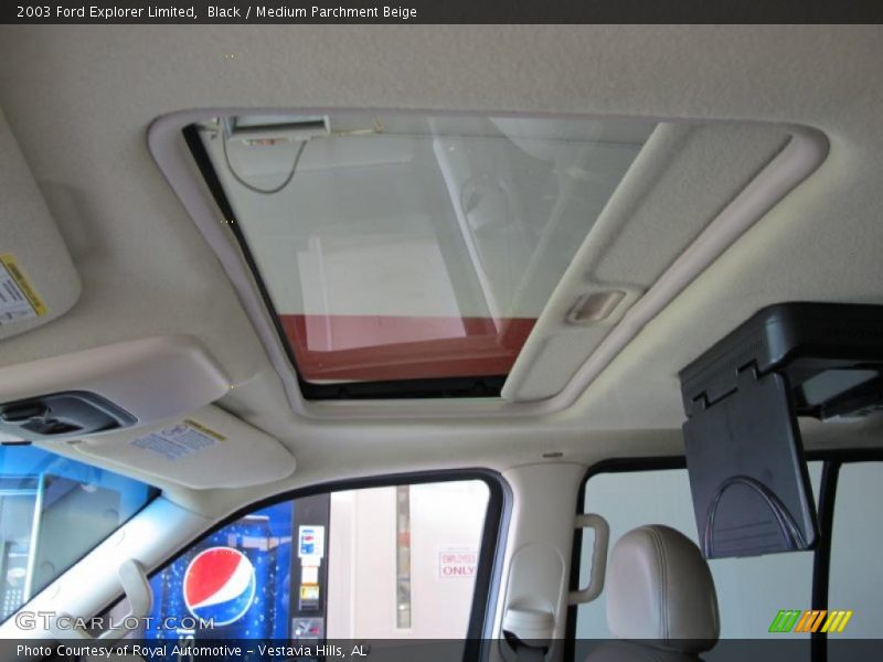 Black / Medium Parchment Beige 2003 Ford Explorer Limited