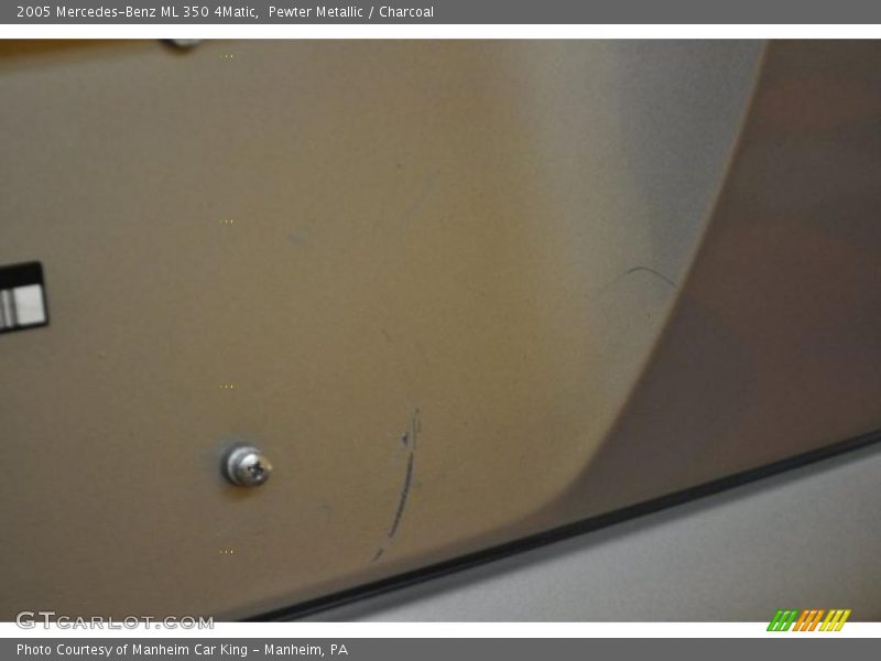 Pewter Metallic / Charcoal 2005 Mercedes-Benz ML 350 4Matic