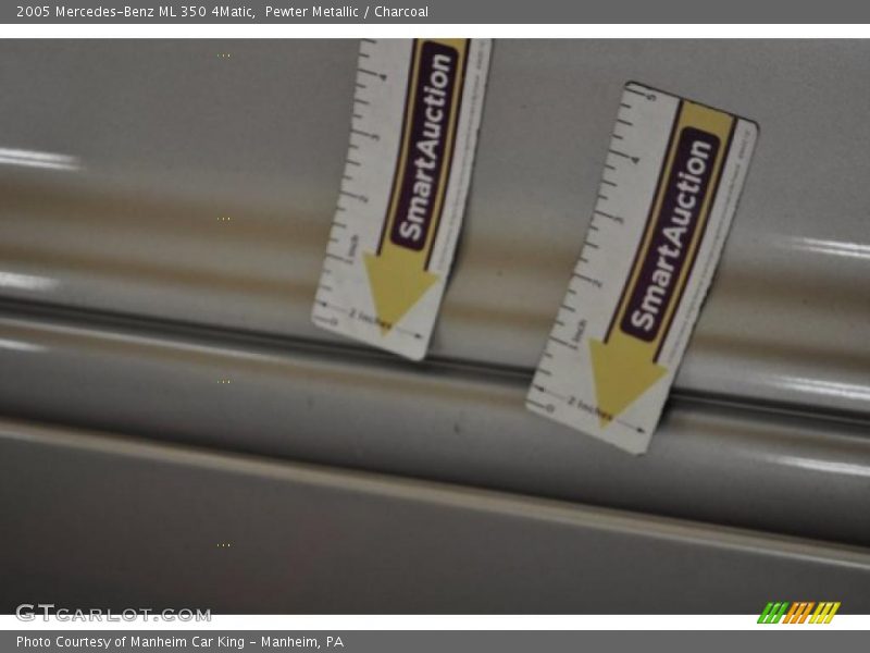 Pewter Metallic / Charcoal 2005 Mercedes-Benz ML 350 4Matic