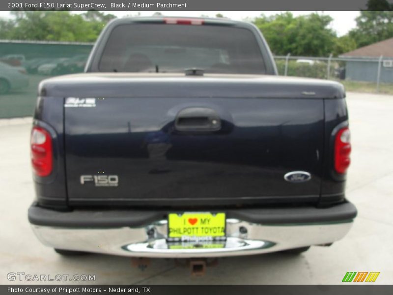 Black / Medium Parchment 2001 Ford F150 Lariat SuperCrew