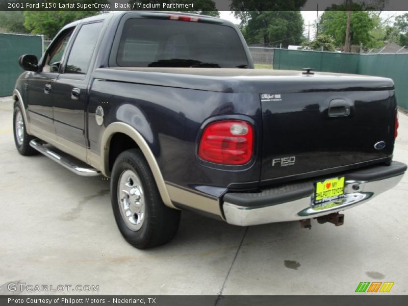 Black / Medium Parchment 2001 Ford F150 Lariat SuperCrew